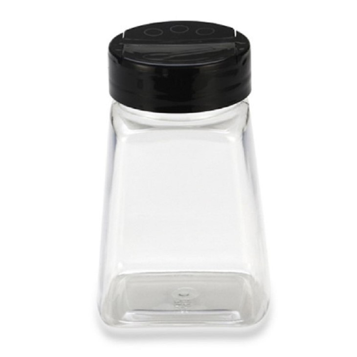 Clear Plastic Spice Jars with Flip Top Lid